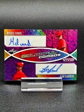 Moises Chace Jean Cabrera 1/1 Auto's Philadelphia Phillies Top Prospects